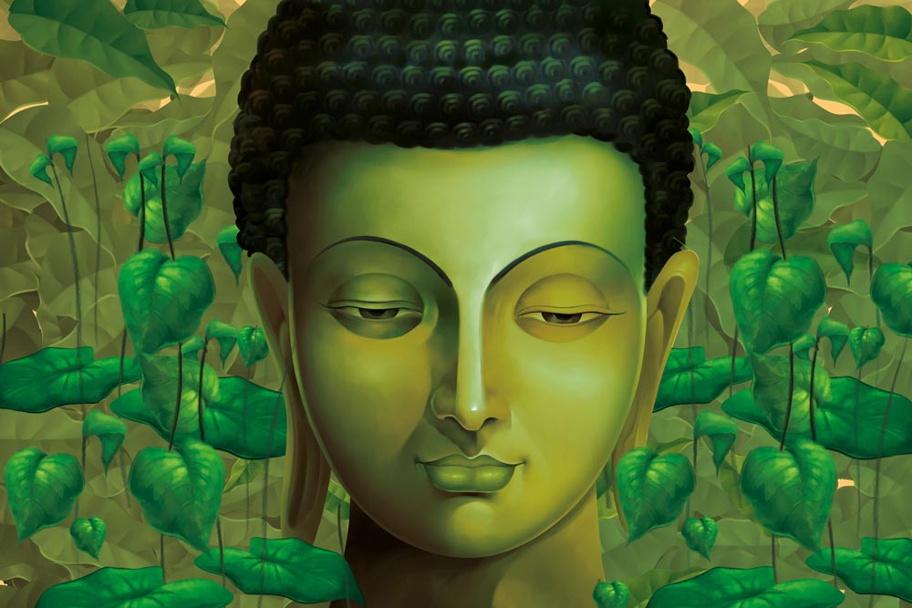 Walls and Murals Custom Wallpapers: Compelling artwork Print Buddha