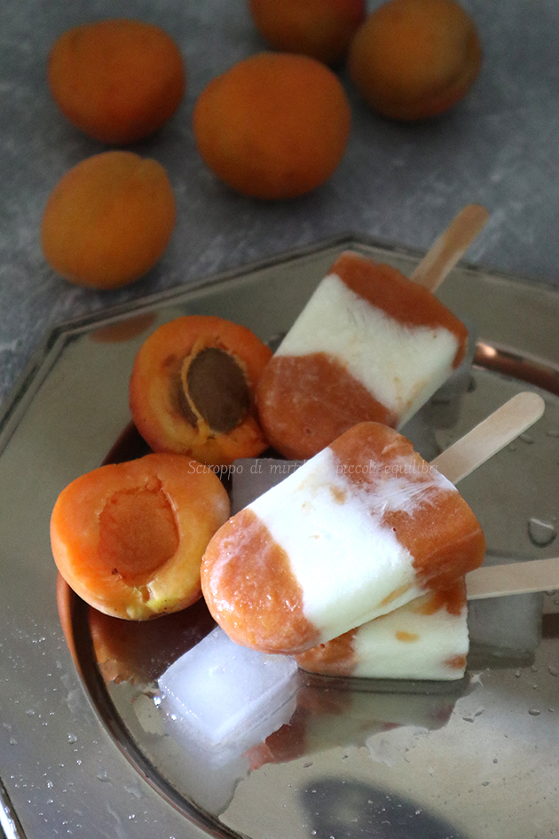 Ghiaccioli all’albicocca e yougurt
