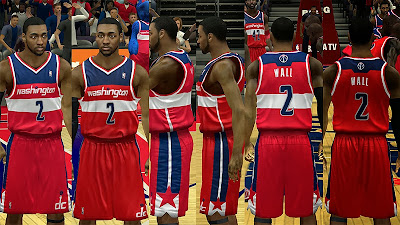 NBA 2K14 Washington Wizards Jersey Mods