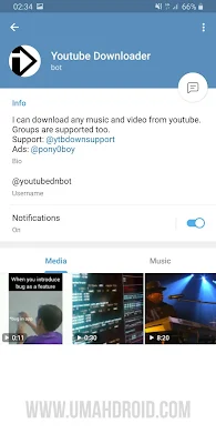 Bot Telegram Download Video YouTube