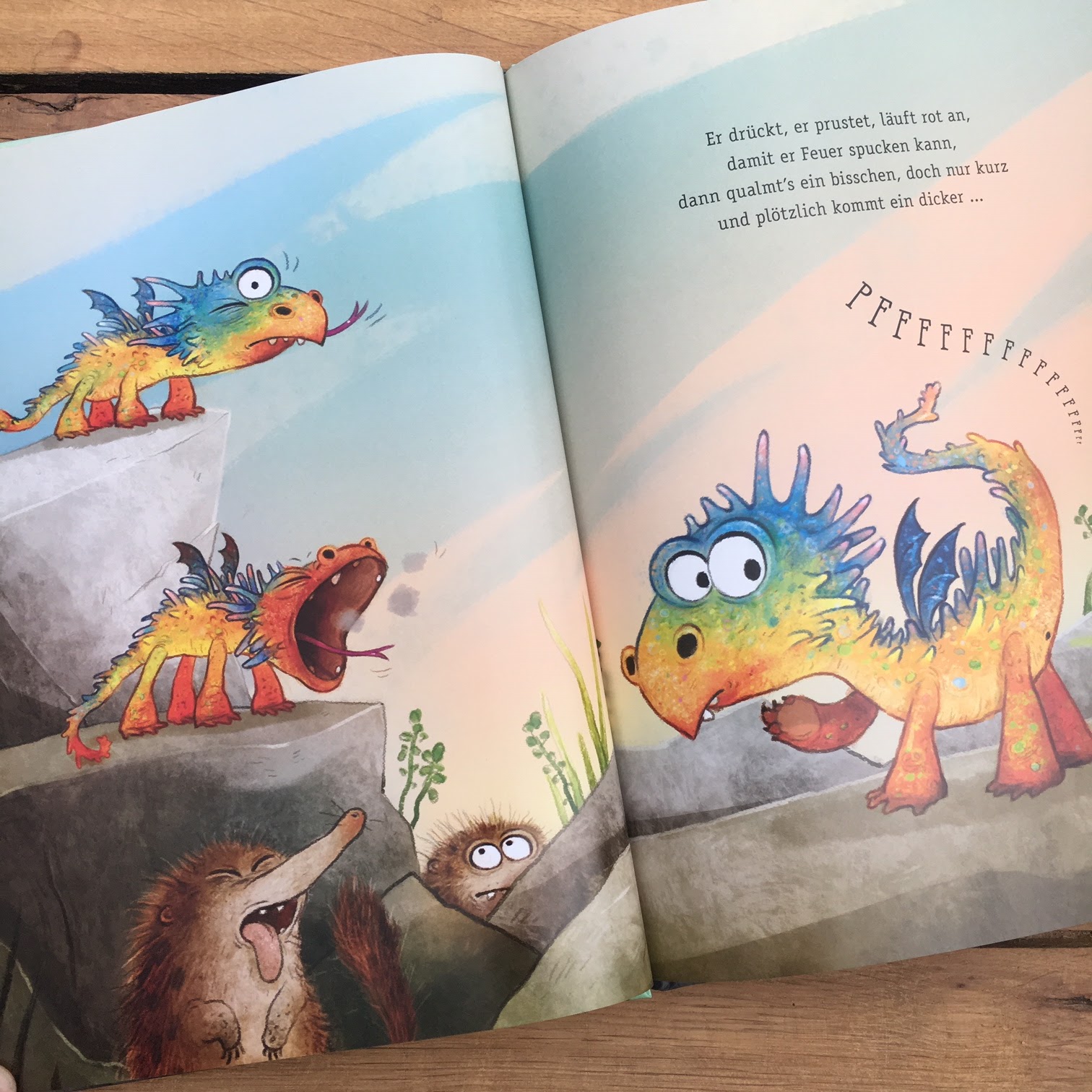 Kinderbuchblog Familienbucherei Bilderbuchwoche 1 Furzipups Der Knatterdrache Ein Bilderbuch Zum Mitmachen