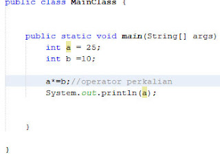 operator perkalian dan pengisian