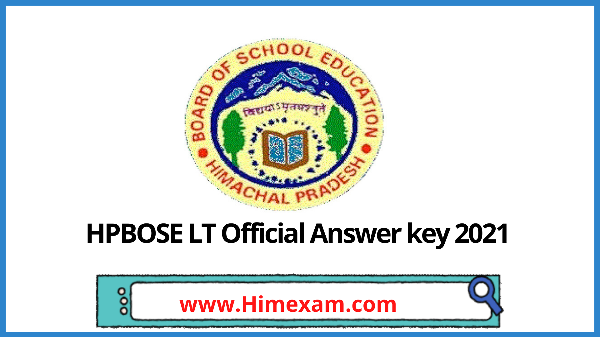 HPBOSE LT Official Answer key 2021