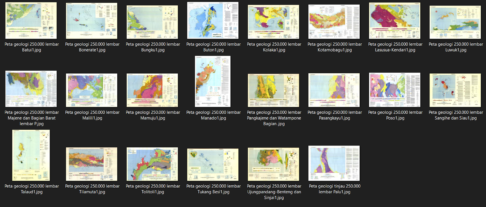 Peta Geologi Seluruh Indonesia - efBumi