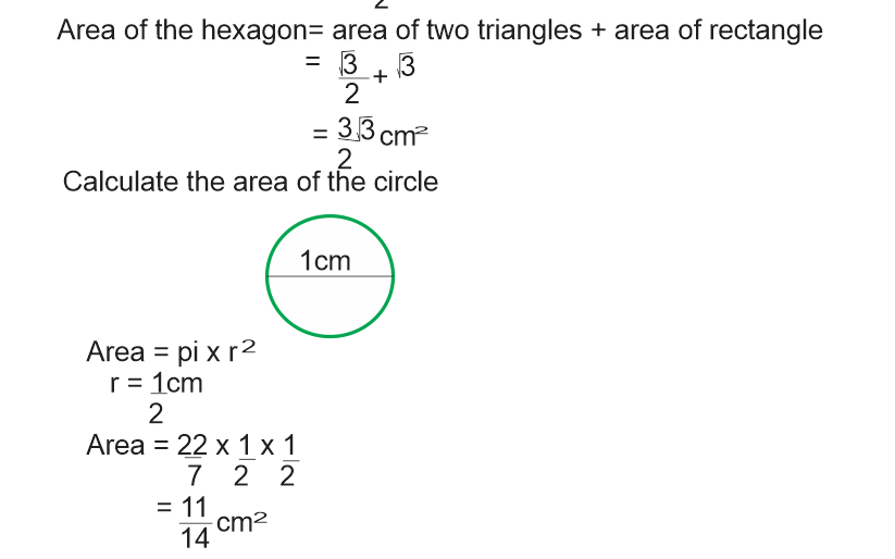 How to calculate the volume of a regular hexagonal nut