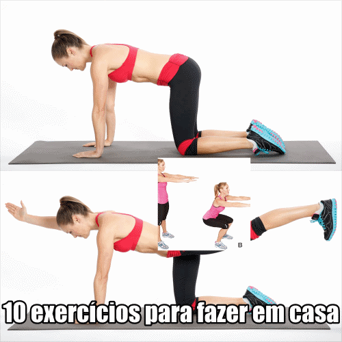10 Exercícios eficientes para fazer em casa  e sem nenhum equipamento!