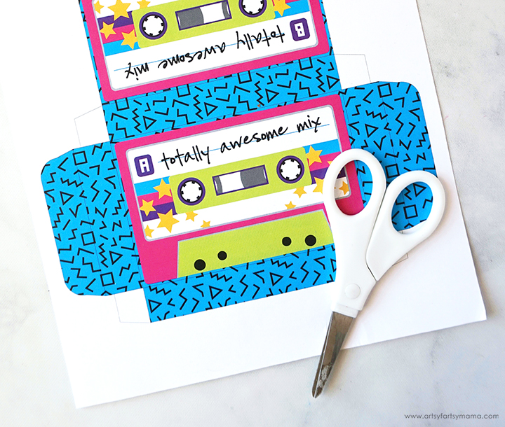 Free Printable Cassette Tape Box Artsy fartsy Mama
