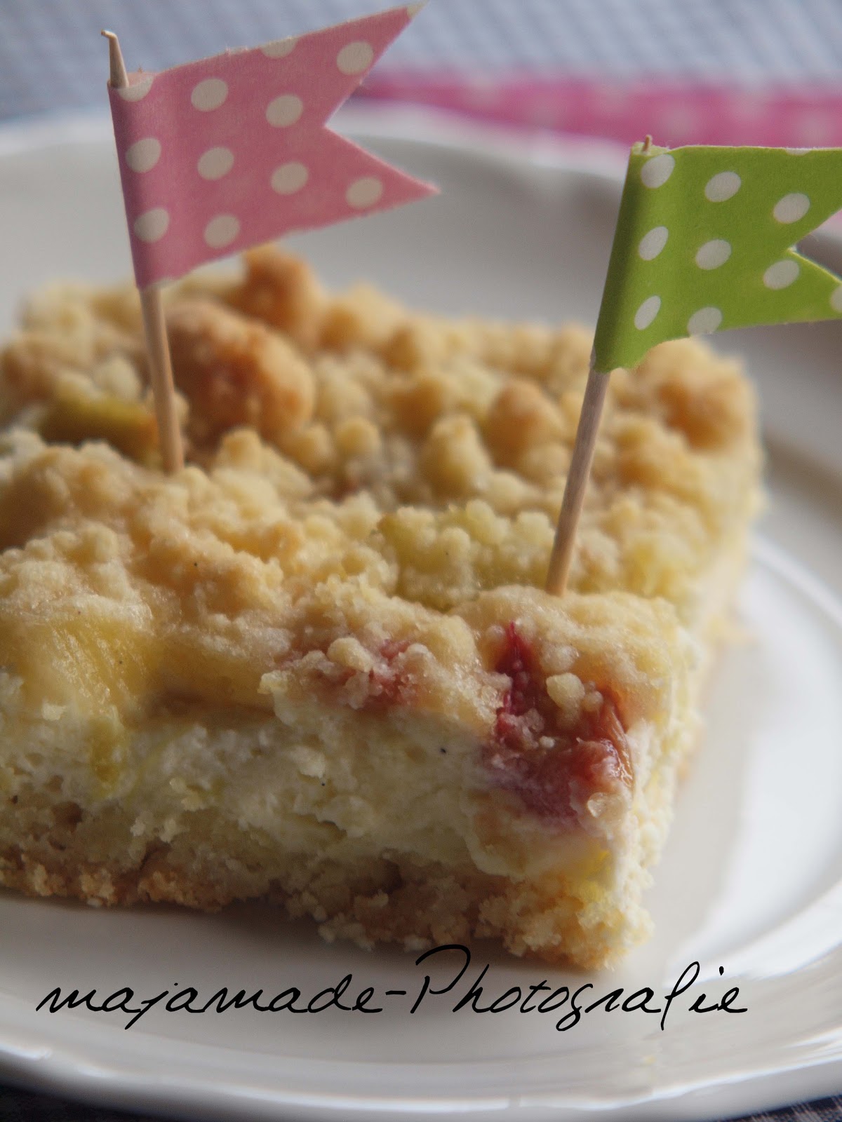 majamade: Lecker Rhabarber-Quark-Kuchen