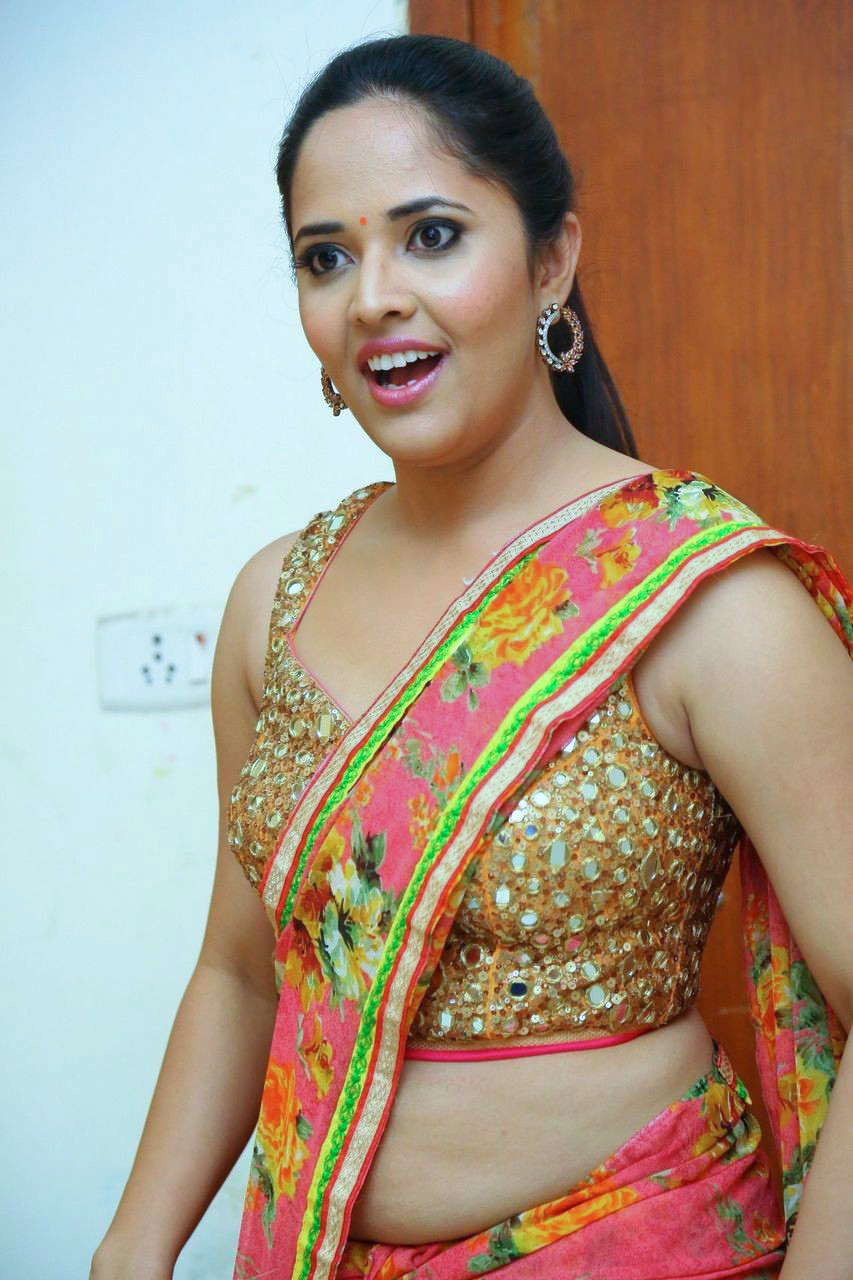 Anasuya Bharadwaj Hot Saree Open Back Photos South Indian Actress Photos And Videos Of