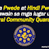 Guidelines for General Community Quarantine (GCQ) Areas effective May 1, 2020