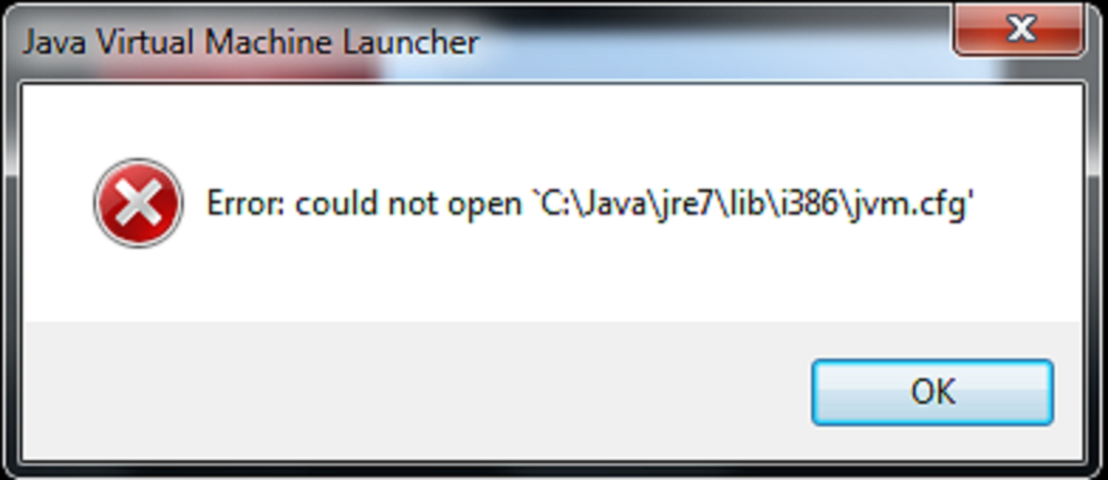 Intall Java Error Java Virtual Machine