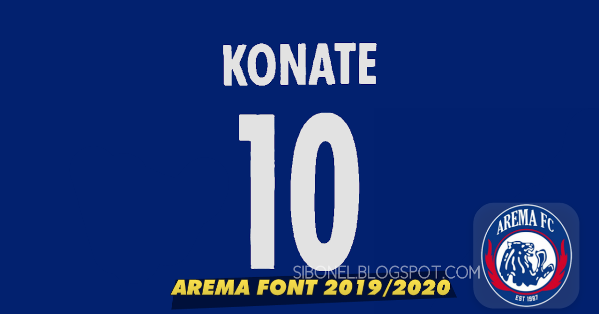 Download Font Jersey Arema FC 2019 Blog Sibonel