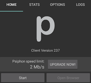 buka dan hubungkan psiphon