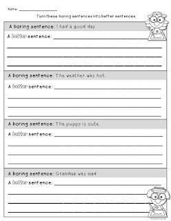 Building Better Sentences by Adding Details and a FREEBIE | Teacher's