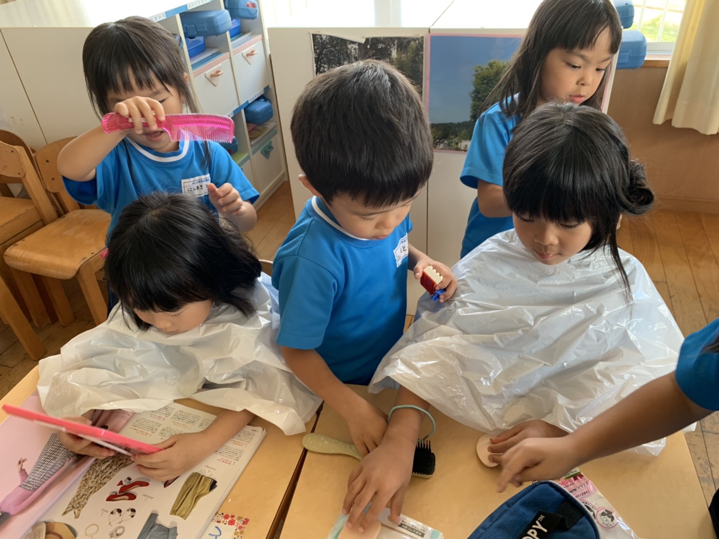 園ブログ 5歳児 美容院ごっこ☆