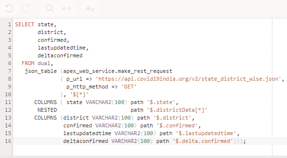 Move JSON data to a relational table using JSON_TABLE (Projecting Array ...