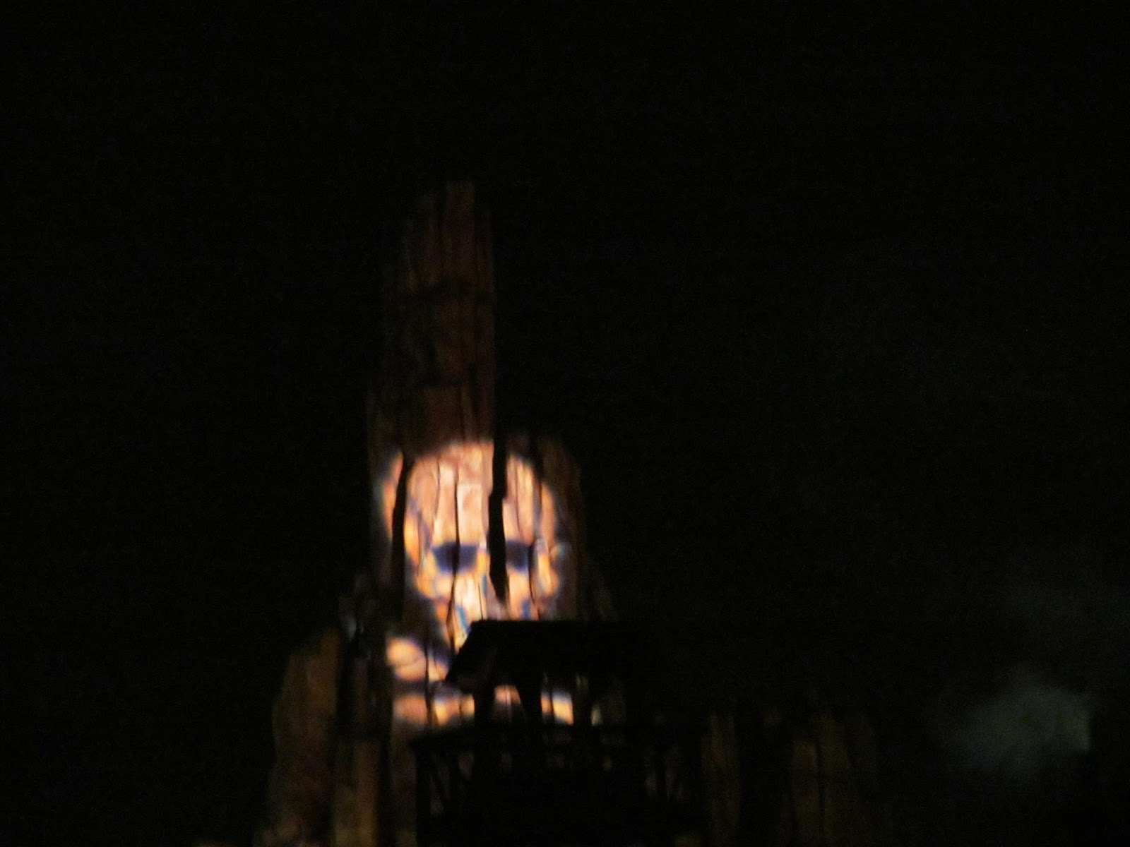 Thunder Road Mountain The View of Thunder Road Mountain during Mickey's Not So Scary Halloween Party - www.ouroutdoortravels.blogspot.com