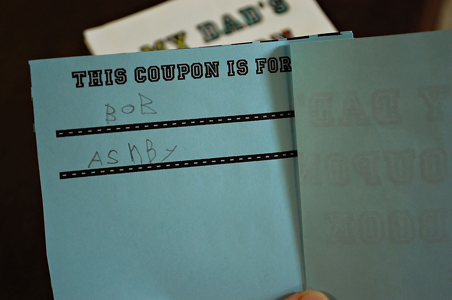 Toad's Treasures Lifestyle Family Blog by Emily Ashby "Fill In" Father