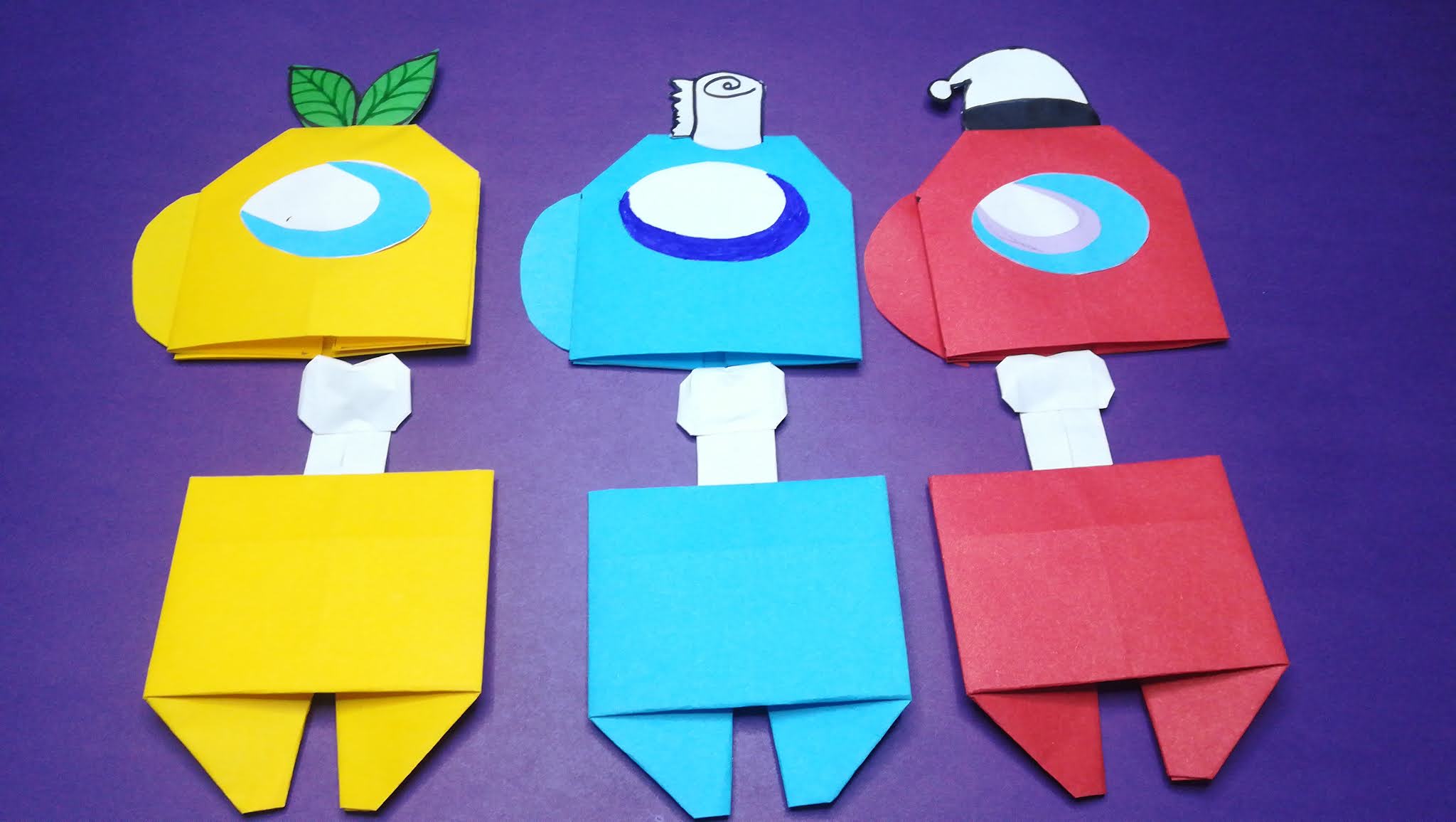 ArtandCraftBestIdeas Origami AMONG US step by step How to craft