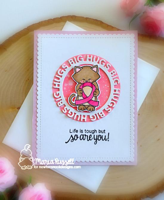 Life is Tough Card by Maria Russell  | Newton's Support Stamp Set by Newton's Nook Designs #newtonsnook #handmade 