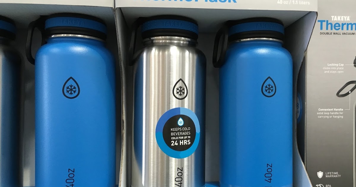 Takeya ThermoFlask Water Bottle (2 pack) Costco Weekender