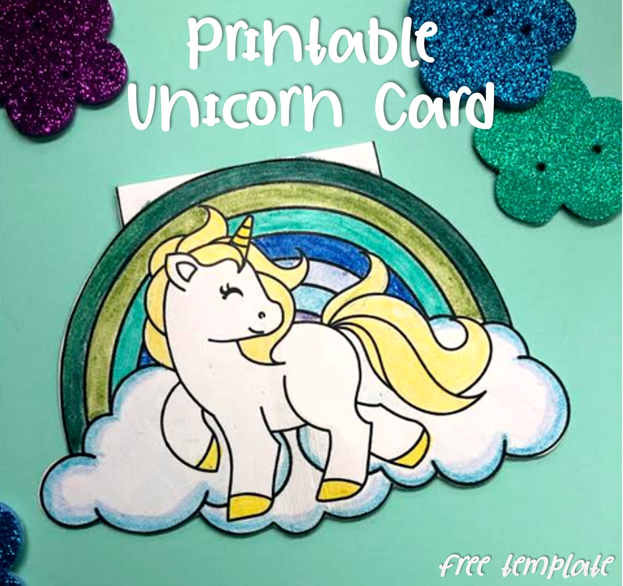 Free Printable Unicorn Card