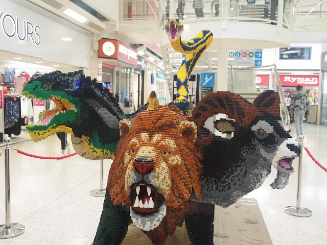 The Chimera - Mythical Beasts LEGO statue at The Mall, Luton The Chimera - Mythical Beasts LEGO statue at The Mall, Luton