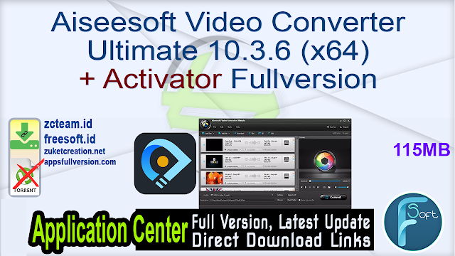 Aiseesoft Video Converter Ultimate 10.3.6 (x64) + Activator Fullversion