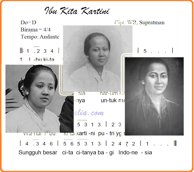 Lagu Ibu Kita Kartini Sejarah Makna Hingga Partitur Not Angka Sederhana Lagu Tersebut