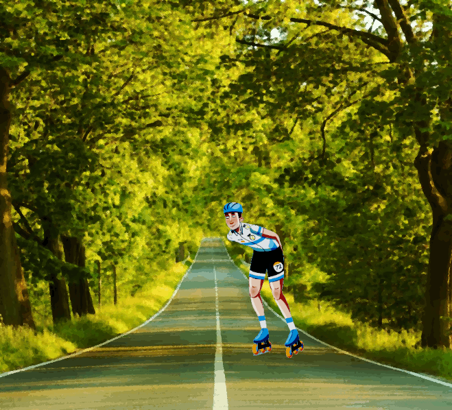 ChiquitoyMUNDOanimado VACACIONES RELOJES PATINAJE SOBRE RUEDAS