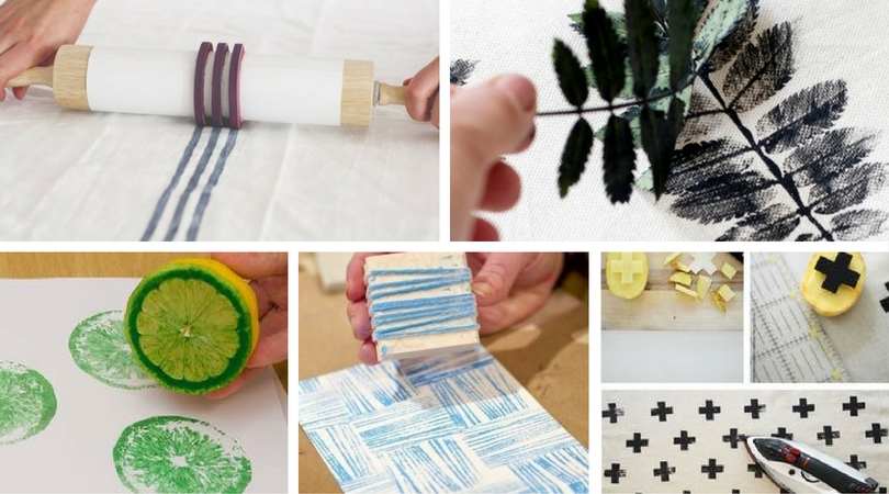 10 ideas diy para estampar tus tejidos