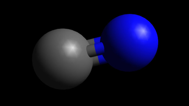 CN Ball and Stick Model