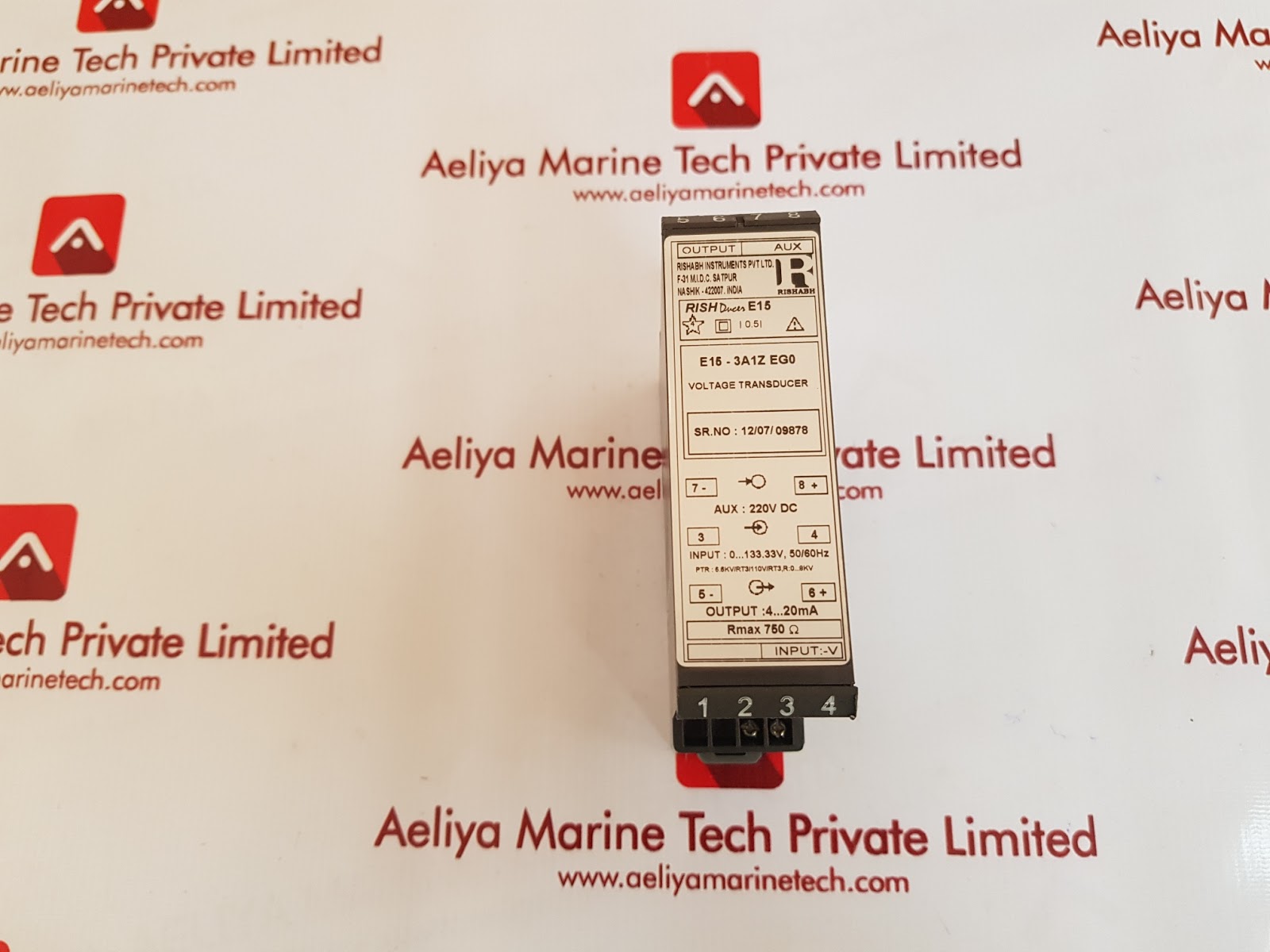 RISHABH RISH DUCER E15 VOLTAGE TRANSDUCER E153A1Z EG0 Aeliya Marine