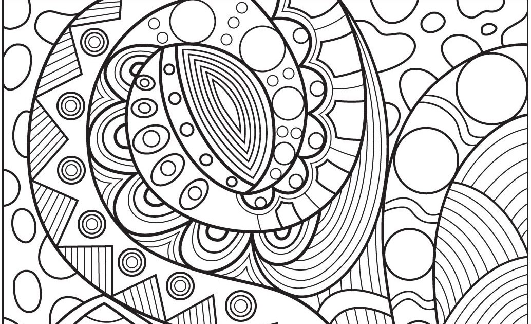 Adult Coloring Pages Abstract Coloring Print