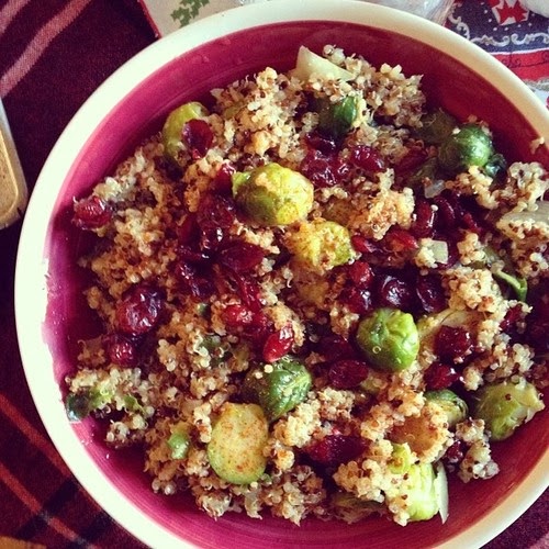 rabbitholefarm Thug Kitchen's Quinoa Brussels Sprouts