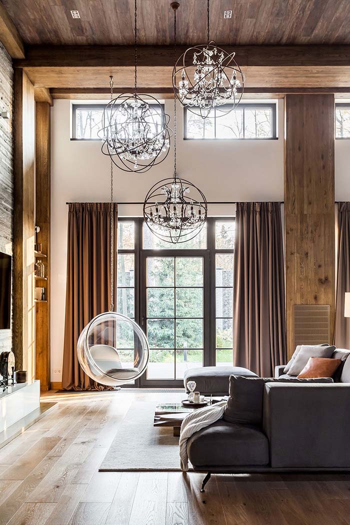 Modernia, tummaa ja rustiikkia