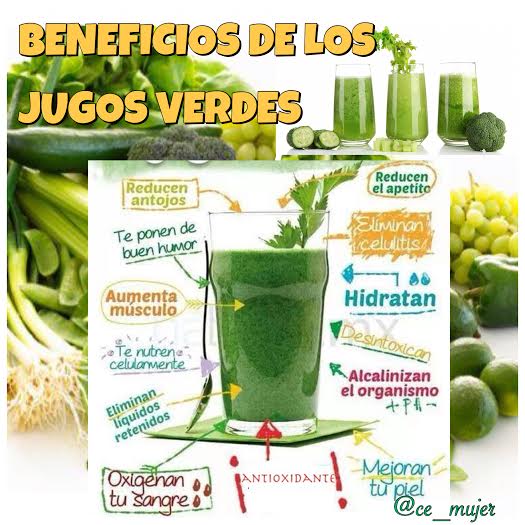 cemuvenezuela JUGOS VERDES Beneficios y propiedades.