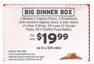 pizza hut coupons 2018