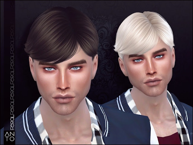 Мужские короткие прически для The Sims 4 со ссылками на скачивание