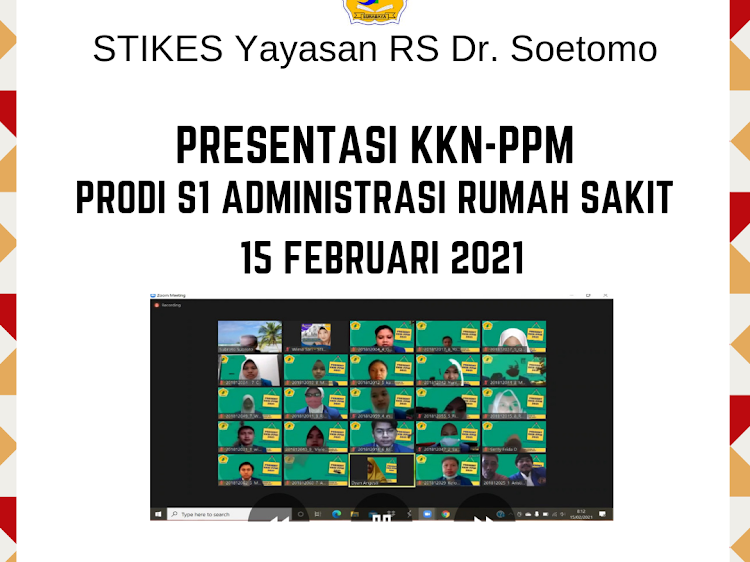Presentasi KKN-PPM Tahun 2021 Prodi S1 ARS 