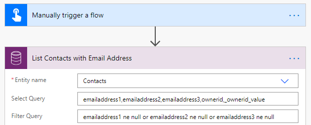 List Contacts with Email Address