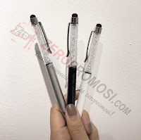 Pulpen Kristal stylus ring Kecil