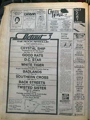 The Aquarian... October 1980. I remember this like it was yesterday!!