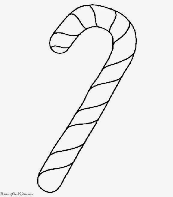 Candy Cane Coloring Pages - Learny Kids