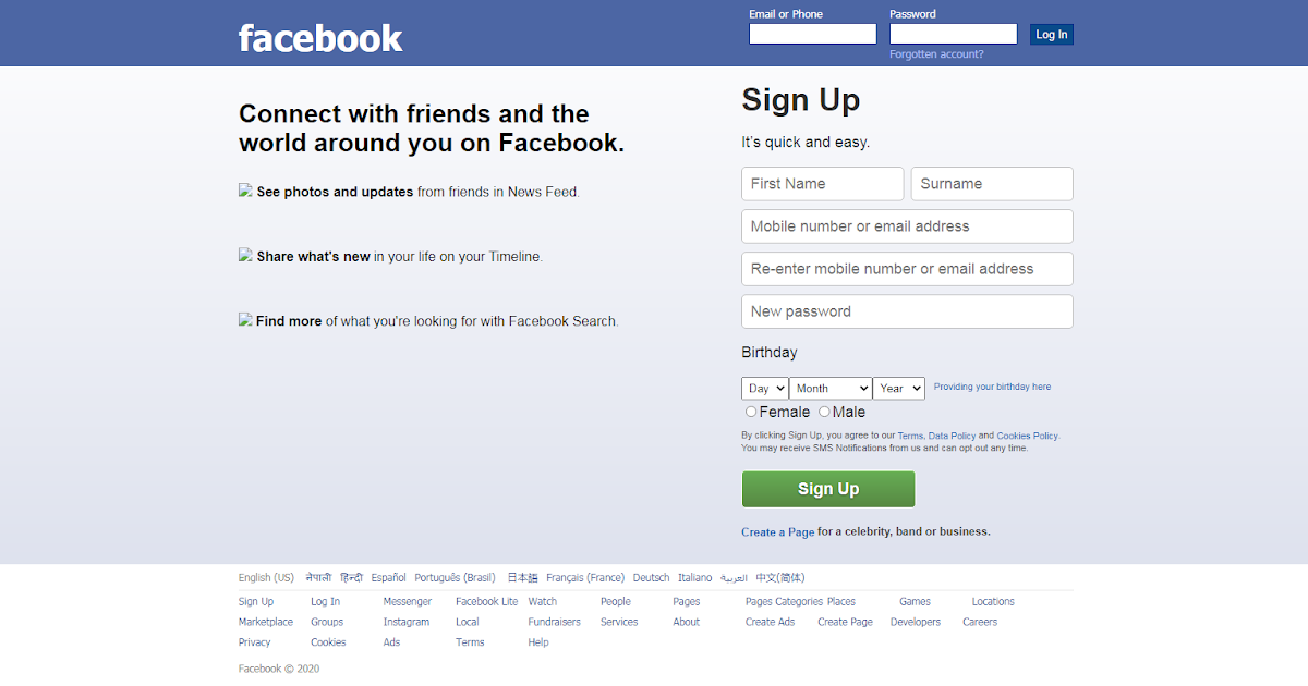 How to design and code Facebook Homepage using HTML and CSS only ...