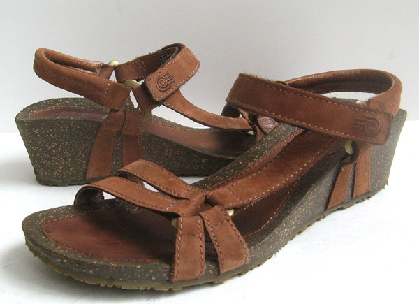 Teva 6328 Womens Brown Waterproof Leather Hiking Sandals Size 7.5 F3009J #Teva #SportSandals # 
