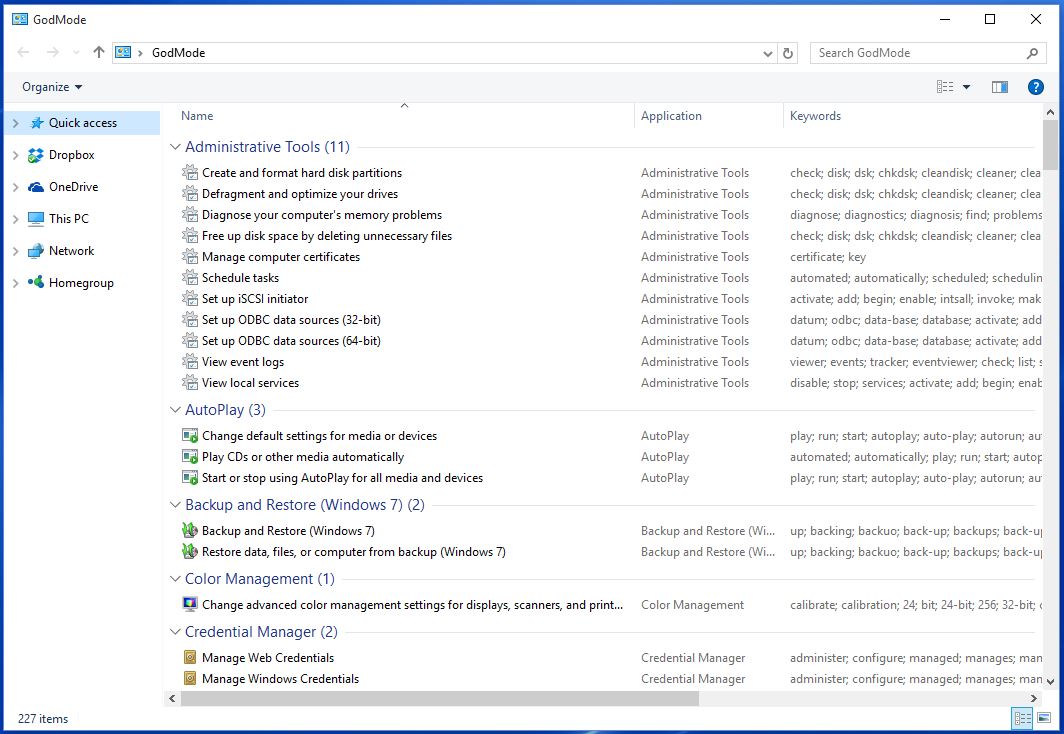 One Cool Tip Invoke God Mode in Windows 10 Best of One Cool Tip