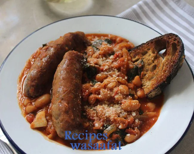Italian-braised sausages with beans