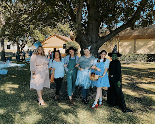 My roommates and I dressed up as Wizard of Oz and won the group contest at our churches kid's fundraiser.