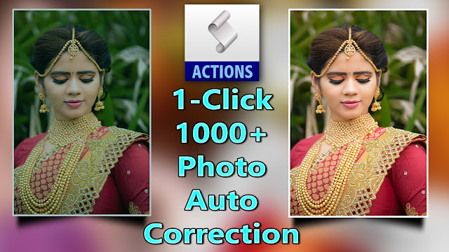 1-Click only 1000+ Photo Auto Correction Action